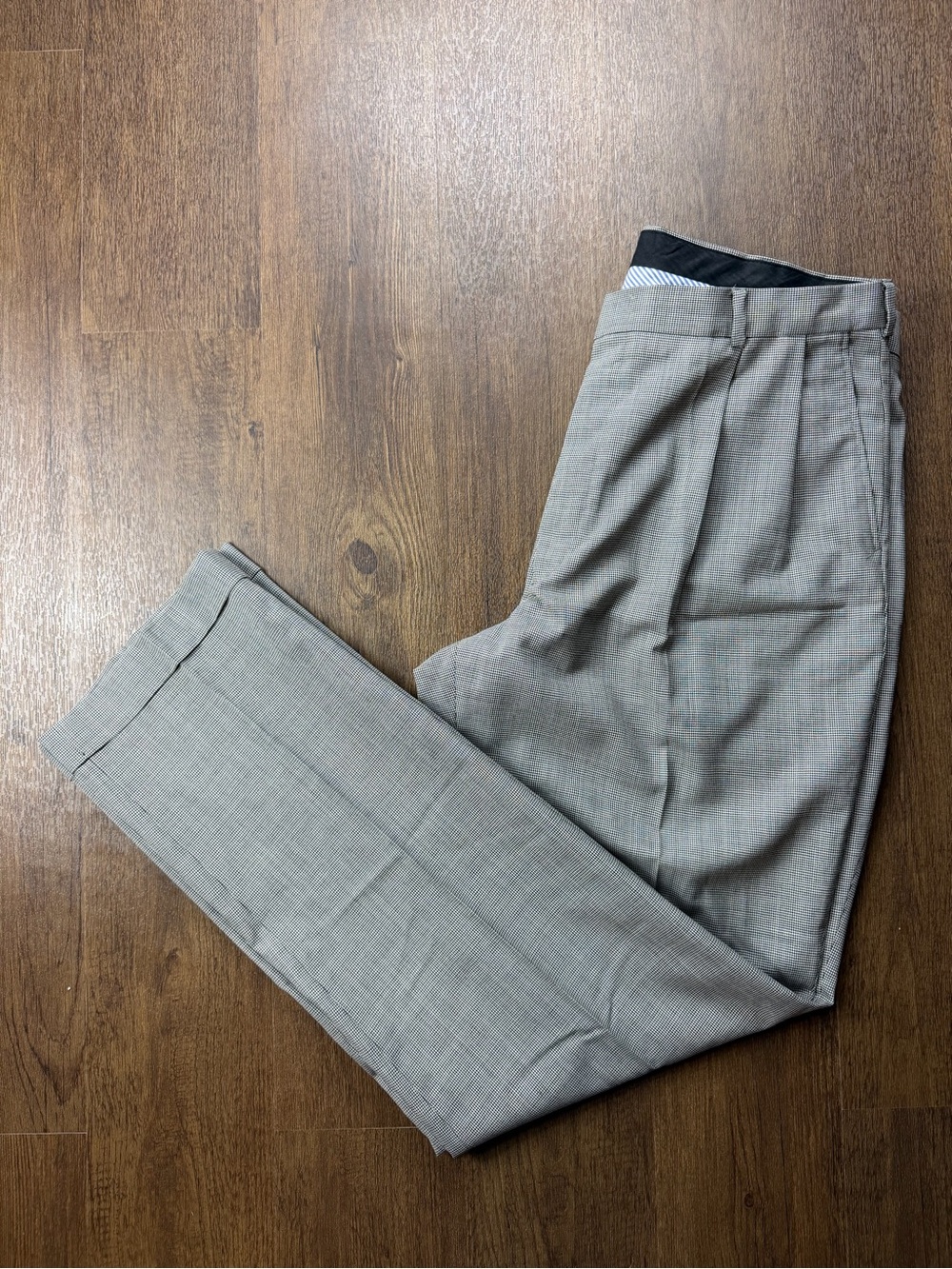 Lands' End Men's Houndstooth Dress Pants